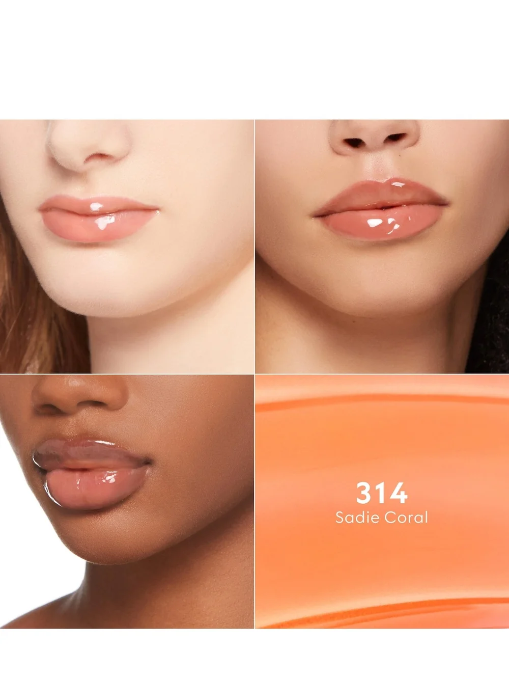 Gucci Plumping Smoothing &Moisturising Lip Gloss In 314 Sadie Coral NIB